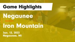 Negaunee  vs Iron Mountain  Game Highlights - Jan. 13, 2022