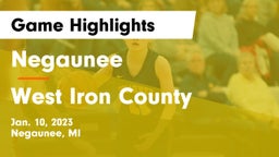 Negaunee  vs West Iron County  Game Highlights - Jan. 10, 2023
