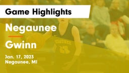 Negaunee  vs Gwinn  Game Highlights - Jan. 17, 2023