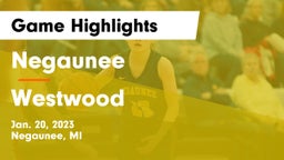 Negaunee  vs Westwood  Game Highlights - Jan. 20, 2023