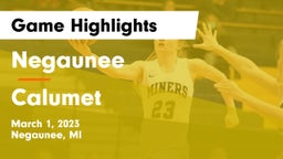 Negaunee  vs Calumet  Game Highlights - March 1, 2023