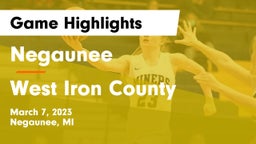 Negaunee  vs West Iron County  Game Highlights - March 7, 2023