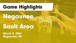 Negaunee  vs Sault Area  Game Highlights - March 8, 2024