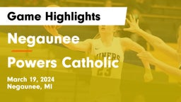Negaunee  vs Powers Catholic  Game Highlights - March 19, 2024