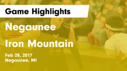 Negaunee  vs Iron Mountain  Game Highlights - Feb 28, 2017