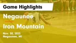 Negaunee  vs Iron Mountain  Game Highlights - Nov. 30, 2023