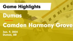Dumas  vs Camden Harmony Grove Game Highlights - Jan. 9, 2024