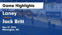 Laney  vs Jack Britt  Game Highlights - Nov 27, 2016