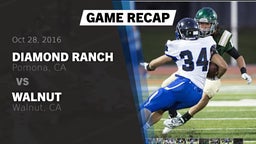 Recap: Diamond Ranch  vs. Walnut  2016