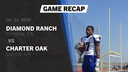 Recap: Diamond Ranch  vs. Charter Oak  2016