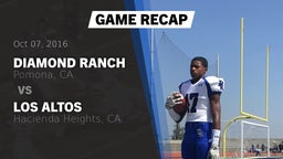 Recap: Diamond Ranch  vs. Los Altos  2016