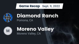 Recap: Diamond Ranch  vs. Moreno Valley  2022