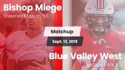 Matchup: Bishop Miege High vs. Blue Valley West  2019