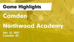 Camden  vs Northwood Academy  Game Highlights - Jan. 12, 2021