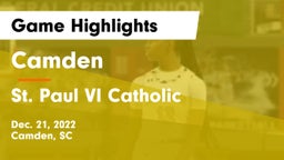 Camden  vs St. Paul VI Catholic  Game Highlights - Dec. 21, 2022