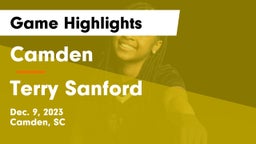Camden  vs Terry Sanford  Game Highlights - Dec. 9, 2023