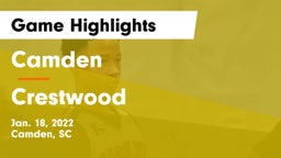 Camden  vs Crestwood  Game Highlights - Jan. 18, 2022