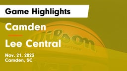 Camden  vs Lee Central  Game Highlights - Nov. 21, 2023