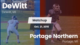 Matchup: DeWitt  vs. Portage Northern  2016