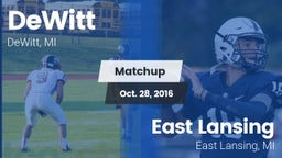 Matchup: DeWitt  vs. East Lansing  2016