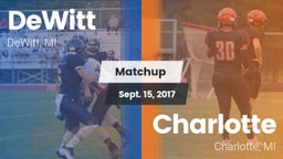 Matchup: DeWitt  vs. Charlotte  2017