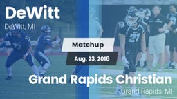 Matchup: DeWitt  vs. Grand Rapids Christian  2018