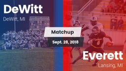 Matchup: DeWitt  vs. Everett  2018