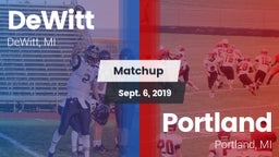 Matchup: DeWitt  vs. Portland  2019
