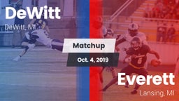 Matchup: DeWitt  vs. Everett  2019