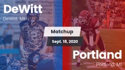 Matchup: DeWitt  vs. Portland  2020