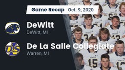 Recap: DeWitt  vs. De La Salle Collegiate 2020