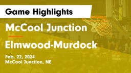 McCool Junction  vs Elmwood-Murdock  Game Highlights - Feb. 22, 2024