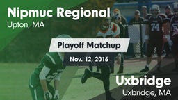 Matchup: Nipmuc Regional vs. Uxbridge  2016