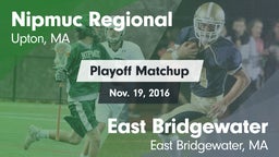 Matchup: Nipmuc Regional vs. East Bridgewater  2016