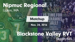 Matchup: Nipmuc Regional vs. Blackstone Valley RVT  2016