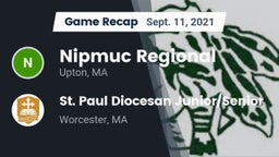 Recap: Nipmuc Regional  vs. St. Paul Diocesan Junior/Senior  2021