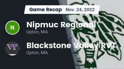 Recap: Nipmuc Regional  vs. Blackstone Valley RVT  2022