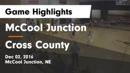 McCool Junction  vs Cross County  Game Highlights - Dec 02, 2016