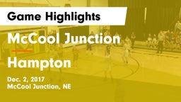 McCool Junction  vs Hampton  Game Highlights - Dec. 2, 2017