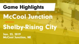 McCool Junction  vs Shelby-Rising City  Game Highlights - Jan. 23, 2019