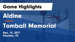 Aldine  vs Tomball Memorial Game Highlights - Dec. 12, 2017