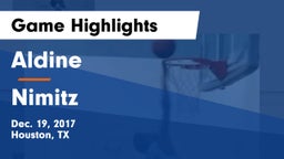 Aldine  vs Nimitz  Game Highlights - Dec. 19, 2017