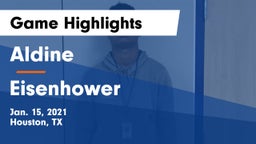 Aldine  vs Eisenhower  Game Highlights - Jan. 15, 2021
