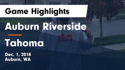 	Auburn Riverside  vs Tahoma  Game Highlights - Dec. 1, 2018