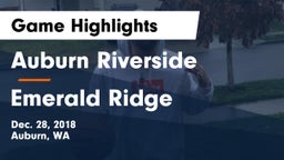 	Auburn Riverside  vs Emerald Ridge  Game Highlights - Dec. 28, 2018