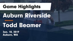 	Auburn Riverside  vs Todd Beamer  Game Highlights - Jan. 18, 2019