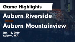 	Auburn Riverside  vs Auburn Mountainview  Game Highlights - Jan. 12, 2019