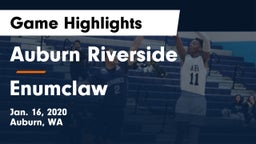 	Auburn Riverside  vs Enumclaw  Game Highlights - Jan. 16, 2020