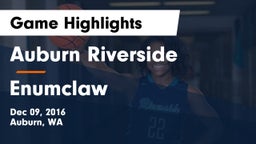 Auburn Riverside  vs Enumclaw  Game Highlights - Dec 09, 2016