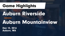 Auburn Riverside  vs Auburn Mountainview  Game Highlights - Dec 13, 2016